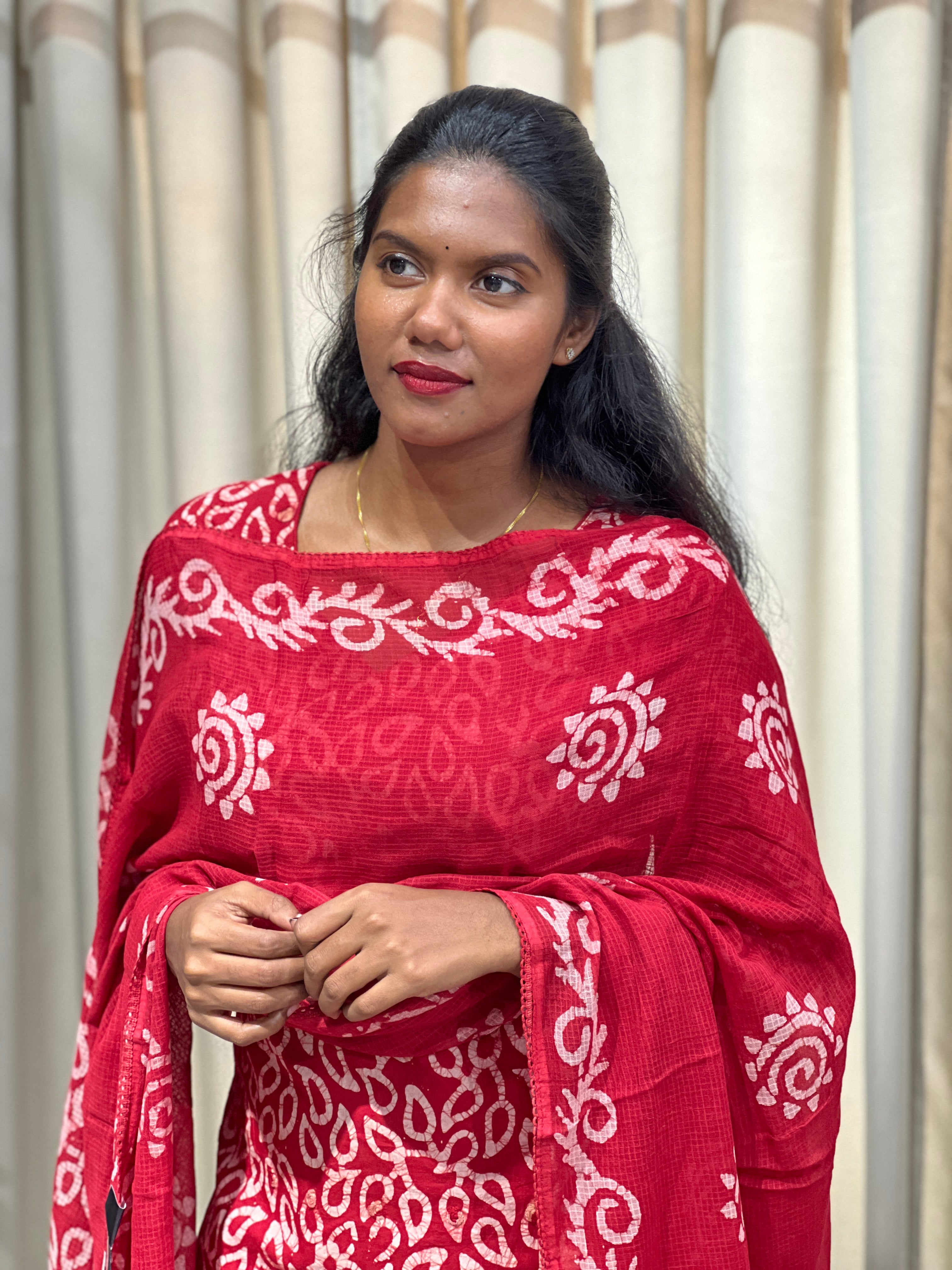 Batik Printed Cotton Kurta Set | SLM154