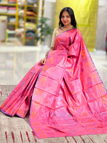 Jamdhani Weaved Semi Silk Saree | RP637