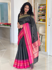 Temple Border Detailed Semi Silk Saree | SKH231