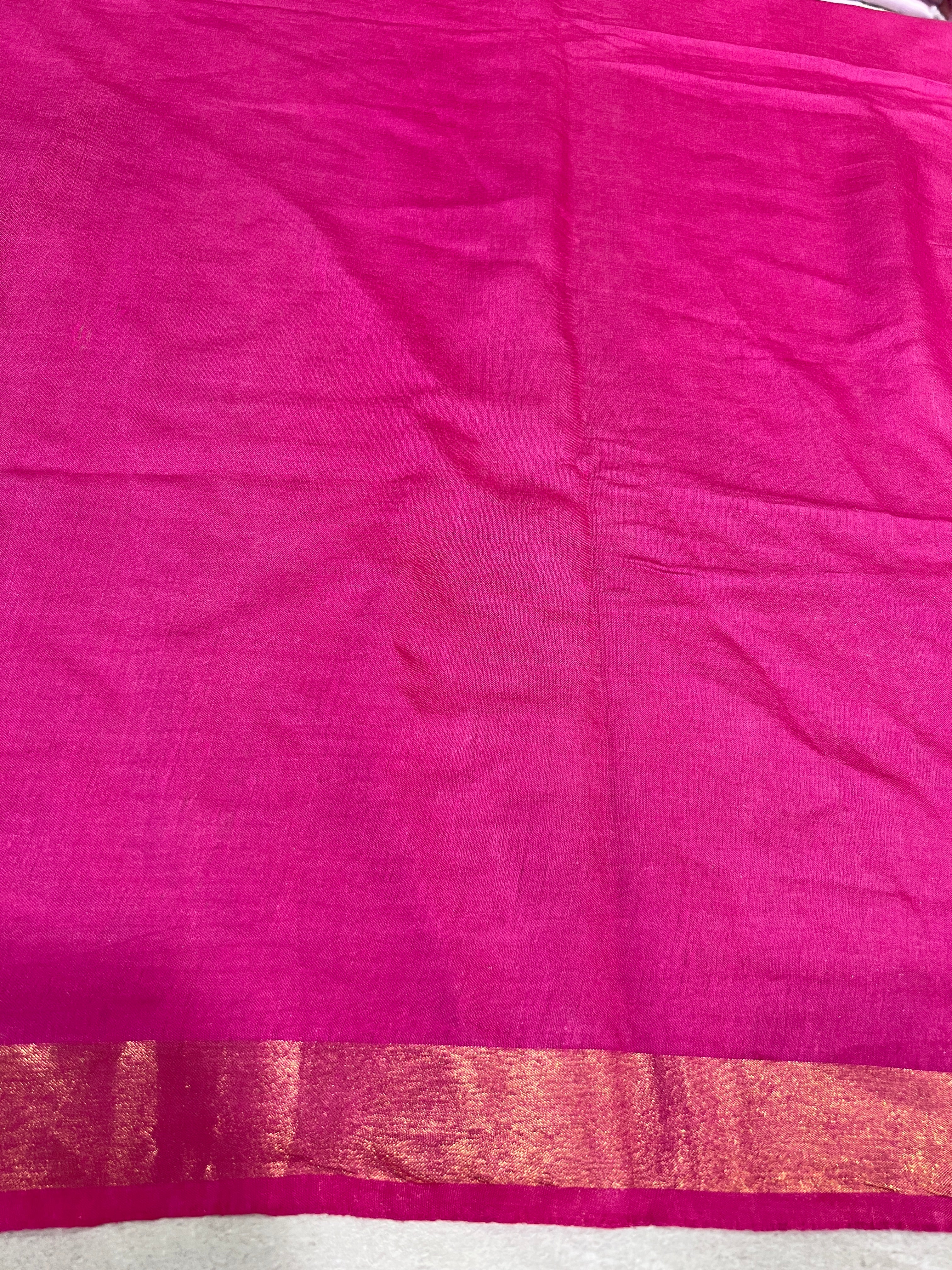 Geometric Patterned Semi Tussar Saree | SK420
