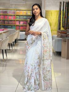 Floral Digital Print Chanderi Finish  | SSN199