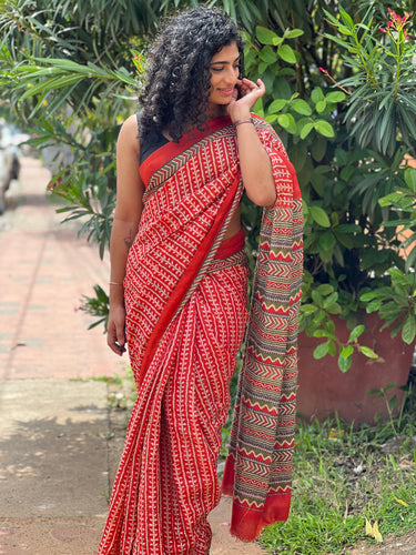 Multicolor Kantha Embroidery Design Semi-Desi Tussar Saree | SHF135