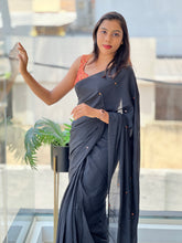 Mukaish Work Detailed Semi Modal Saree | SF1327
