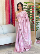 Silver Zari Woven Semi Silk Saree | KF171