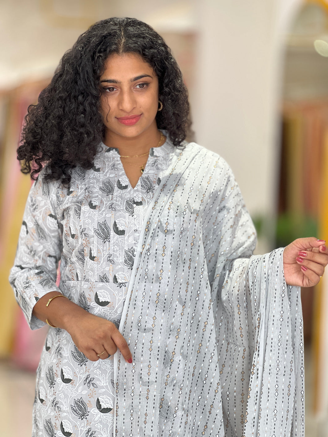 Printed Cotton Kurta Set | GHB139