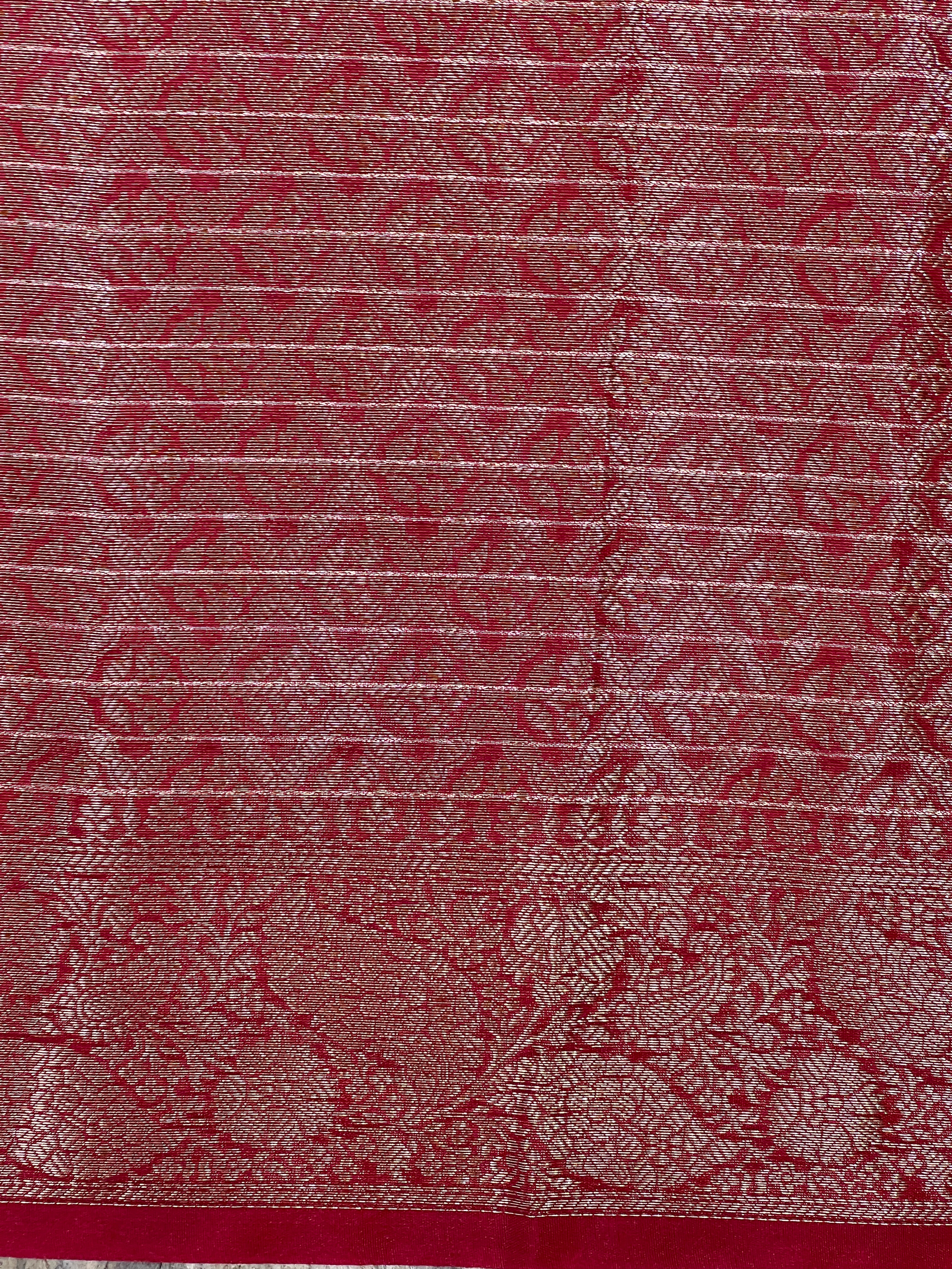 Check Woven Pattern Semi Silk Saree | ZSS593