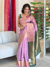 Golden Zari Weaved Semi Silk Saree | KF185