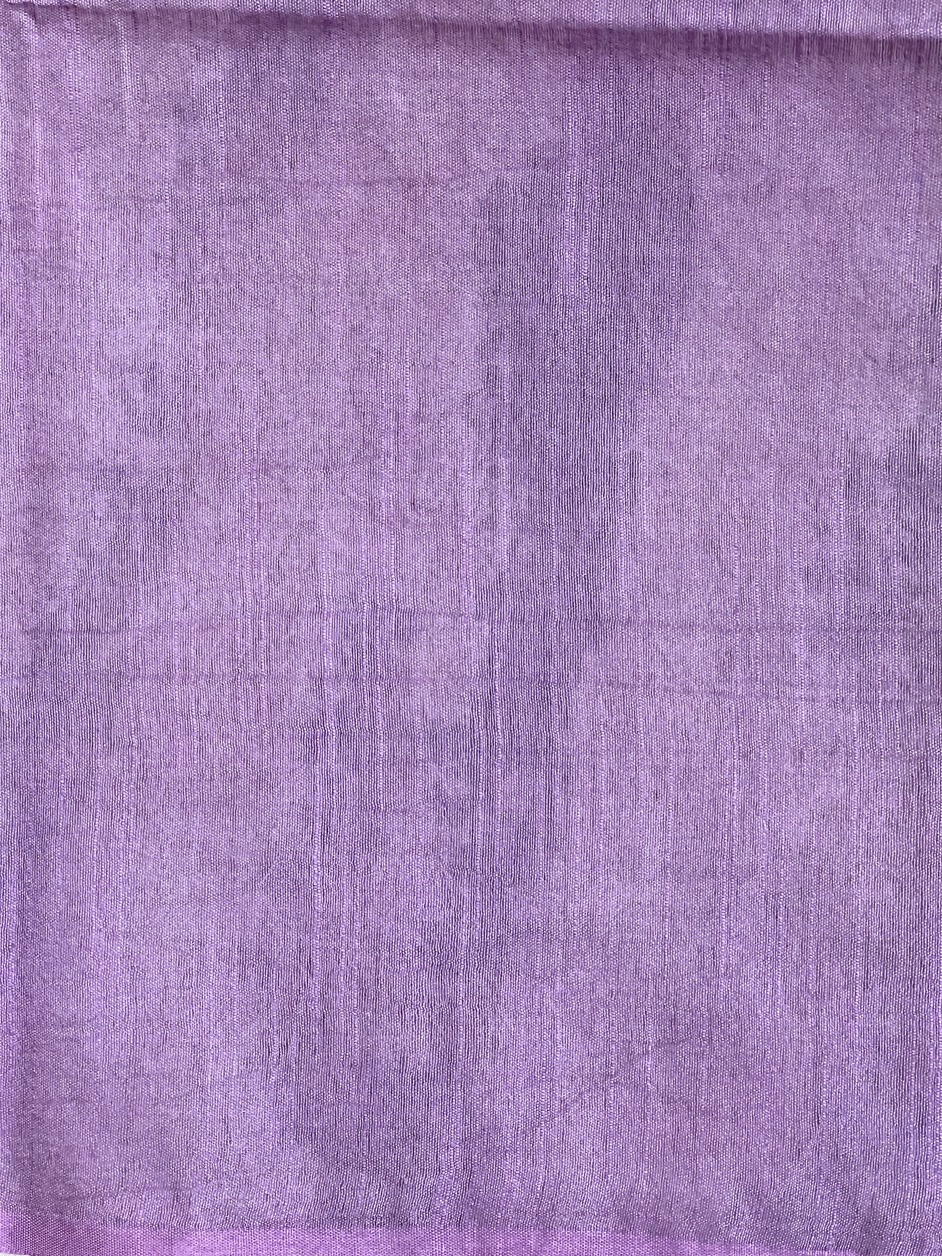 Onion Pink Bhagalpuri Linen Sarees With Kesiya Weaving Pattern | DLS117