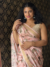 Floral Printed Chanderi Silk Saree | RGD165