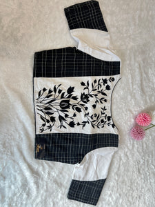 Floral Machine Embroidery Detailed Cotton Stitched Blouse | DNB118