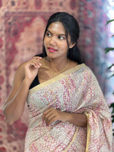 Printed With Jamdani Detailed Semi Tussar Saree | SSN279