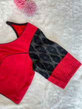 Embroidery & Ikat Weaving Patterned Cotton Stitched Blouse | DNB127