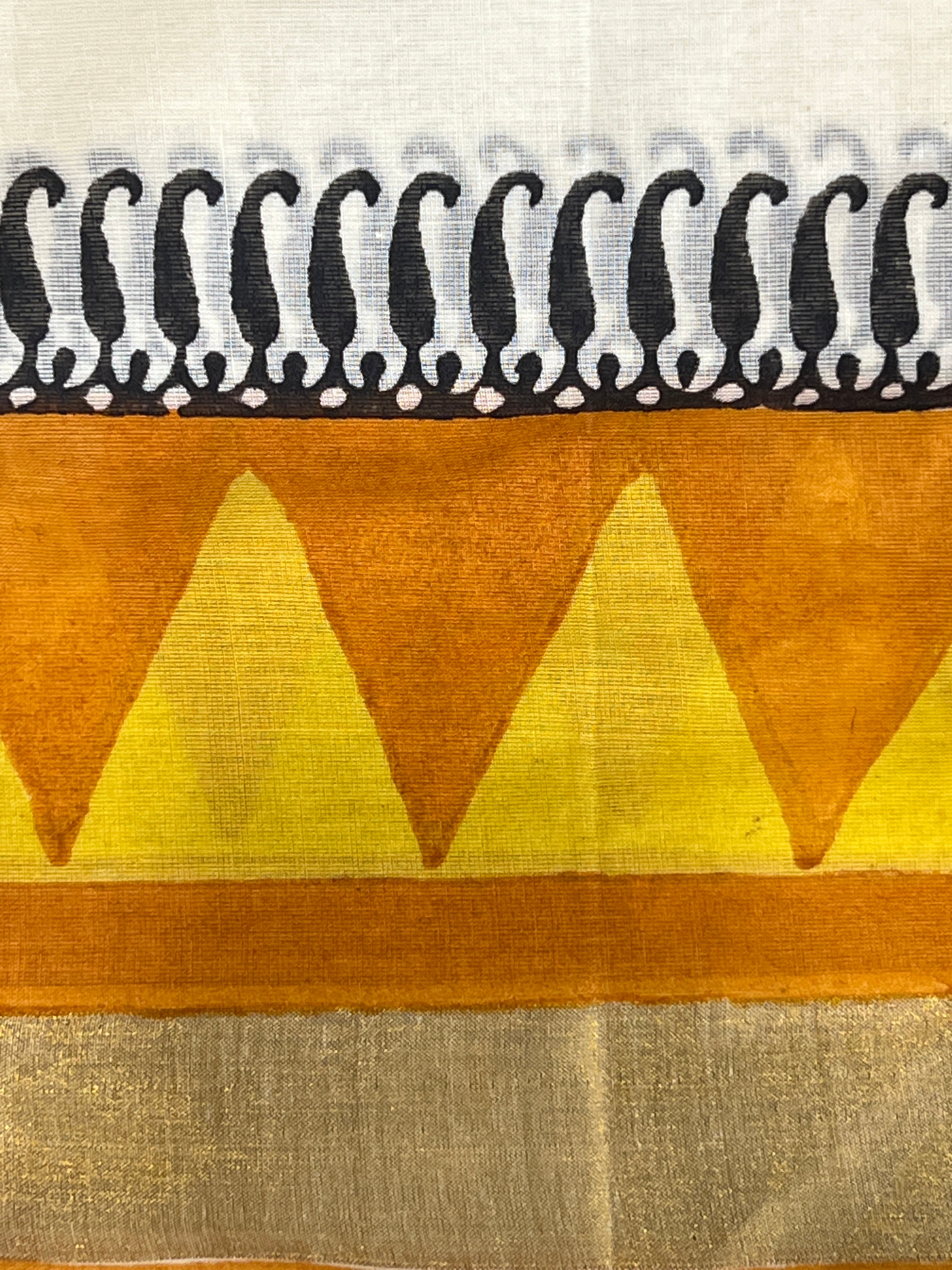 Temple Border Pattern Kerala Cotton Saree | JSC331