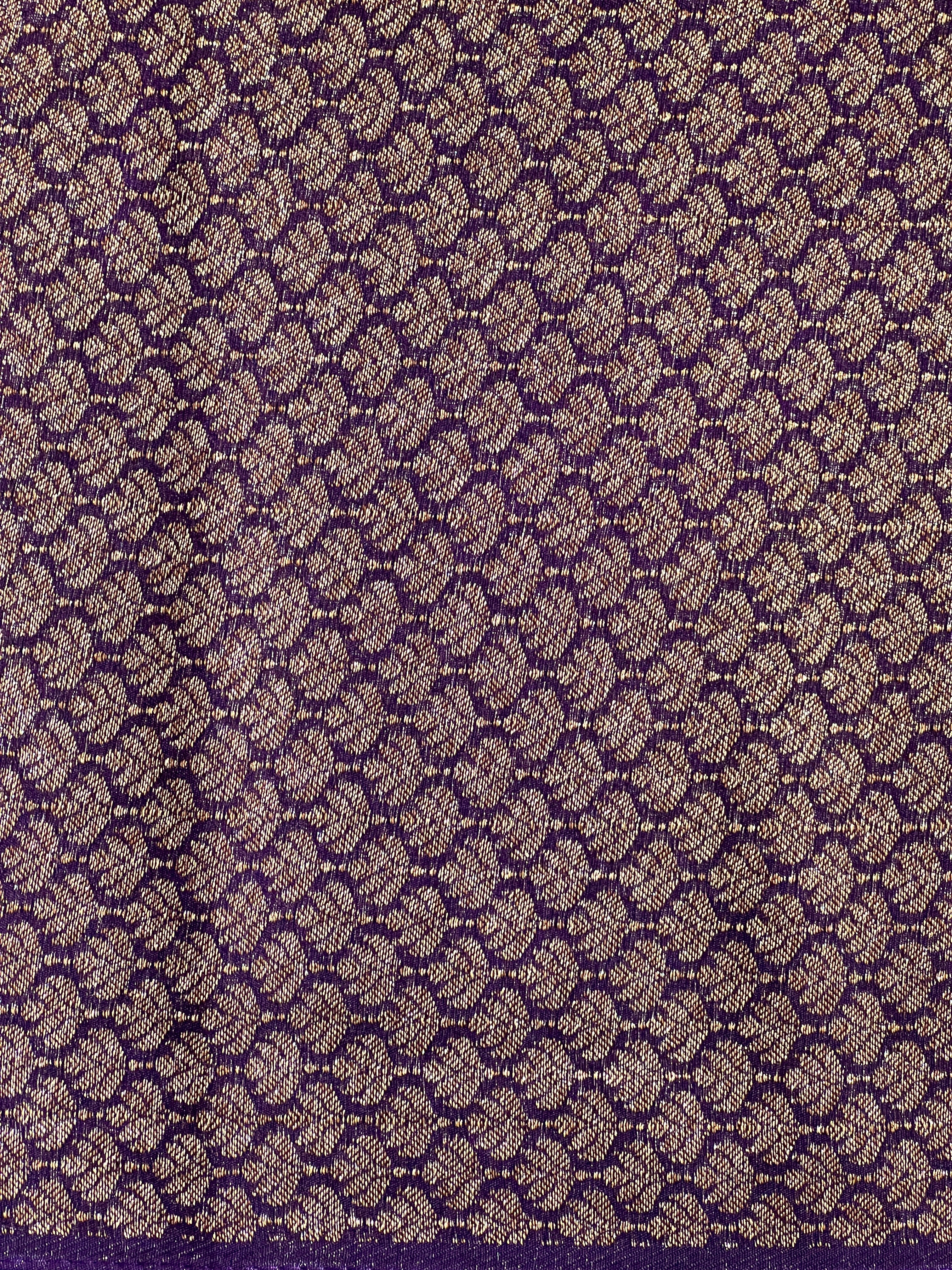 Contrast Border Pattern Semi Tussar Saree | RS107