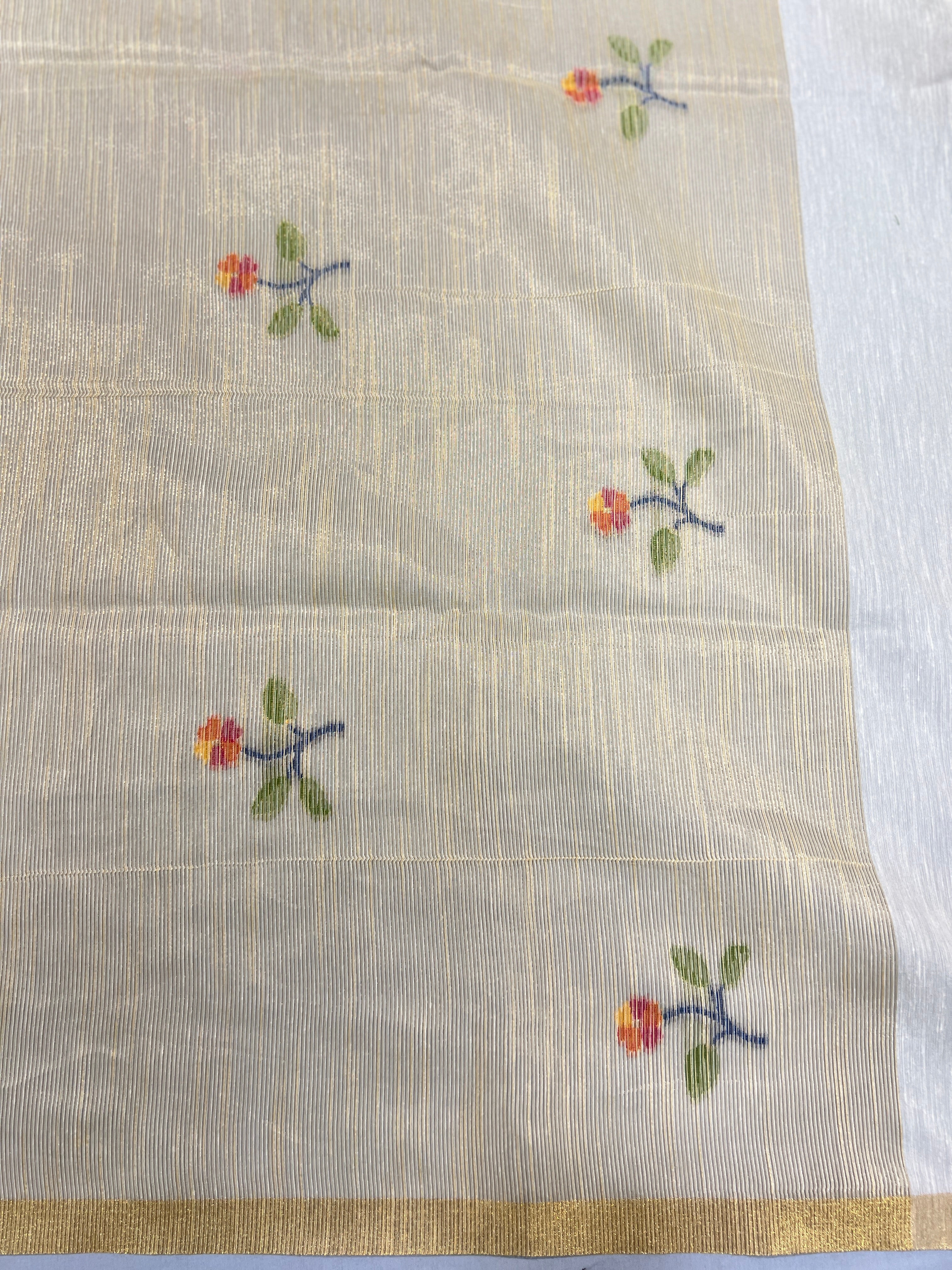 Jamdani Detailed Semi Tussar Saree | SSN241