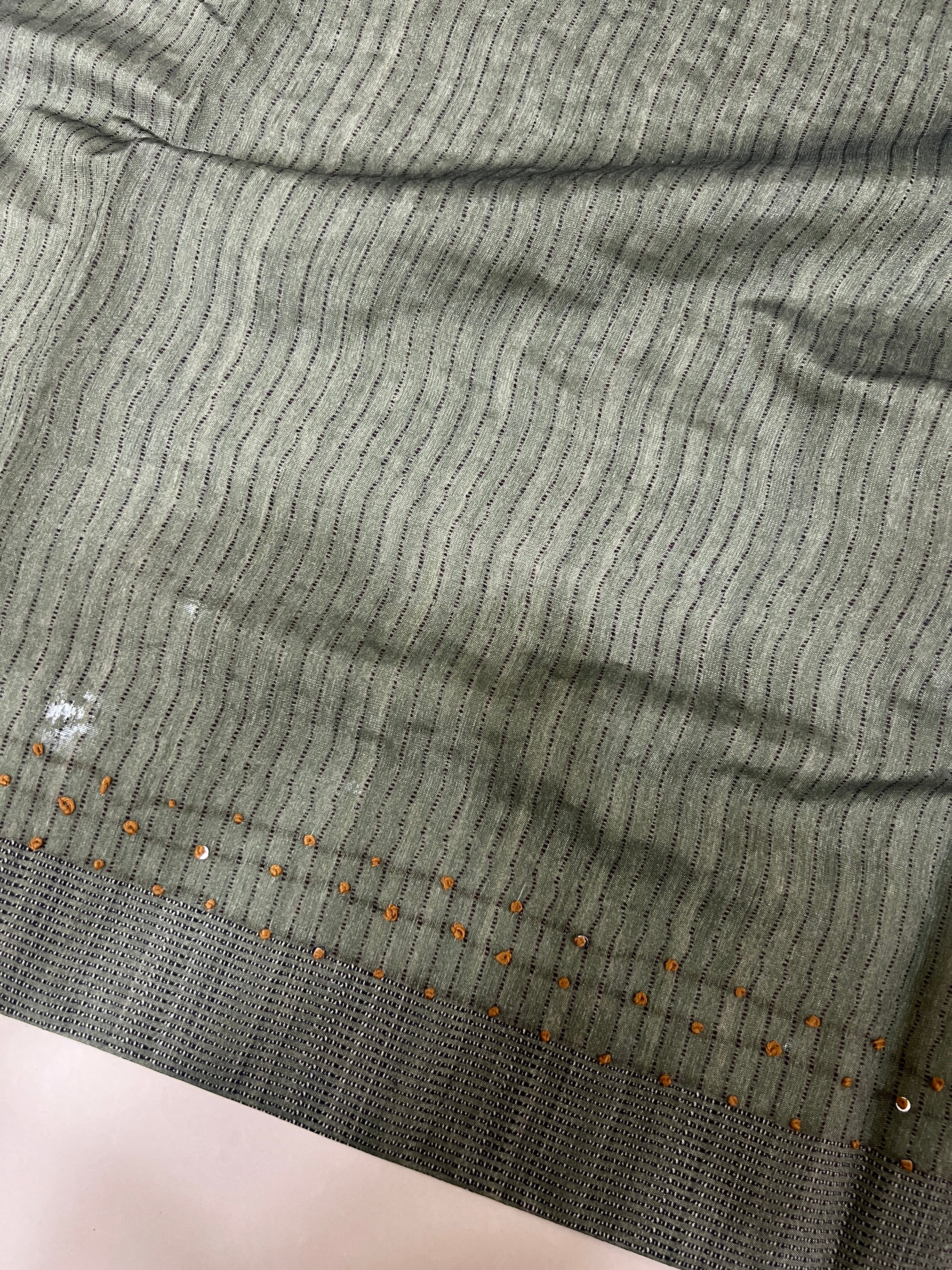 Floral Printed Semi Tussar Saree | GMS214