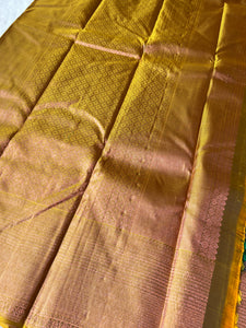 Copper Zari Woven Handloom Kanchipuram Saree | SME201