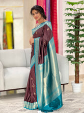 Buta Weaved Semi Silk Saree | KF181