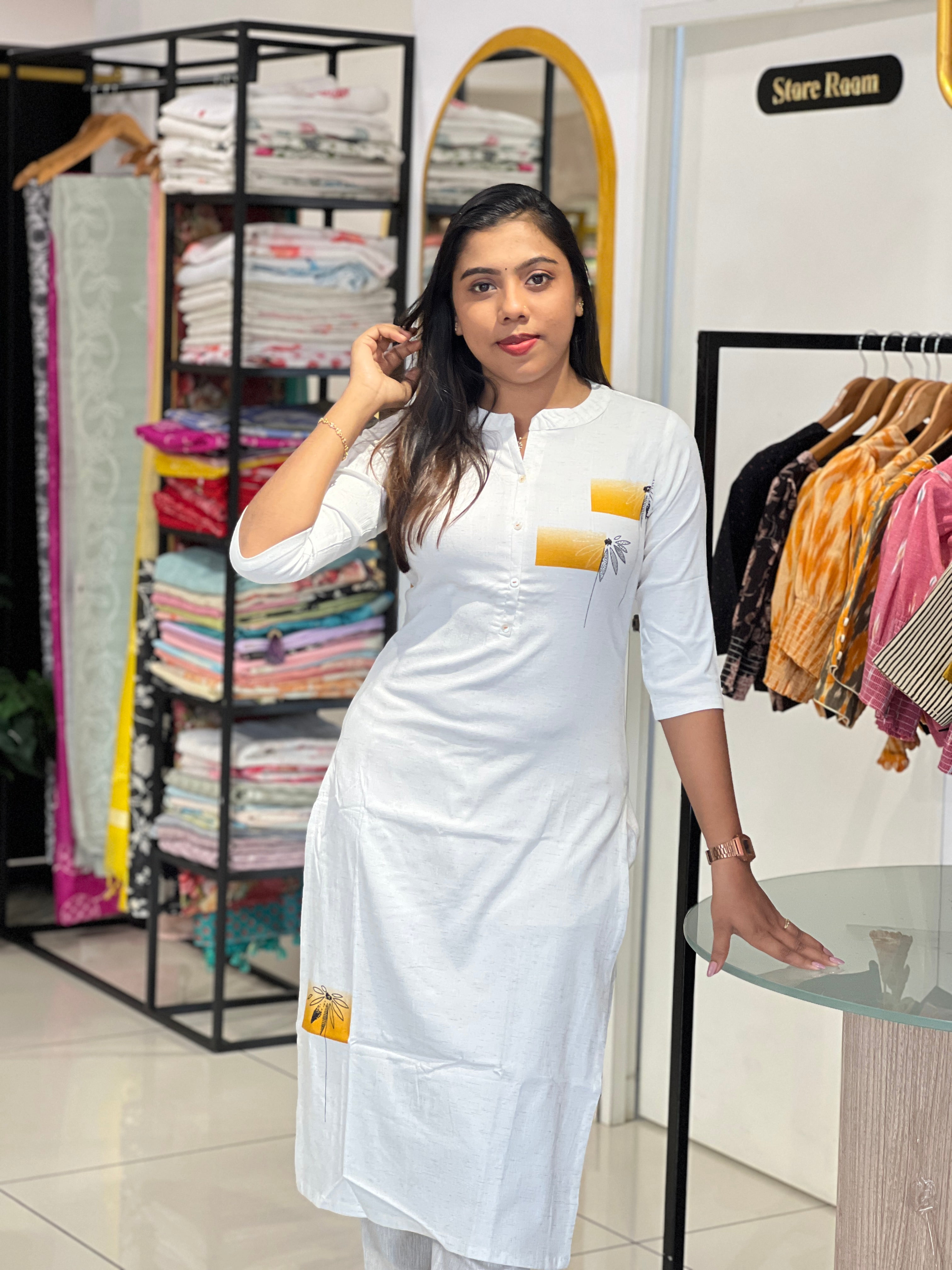 Printed Pattern Rayon Kurta | PGI109
