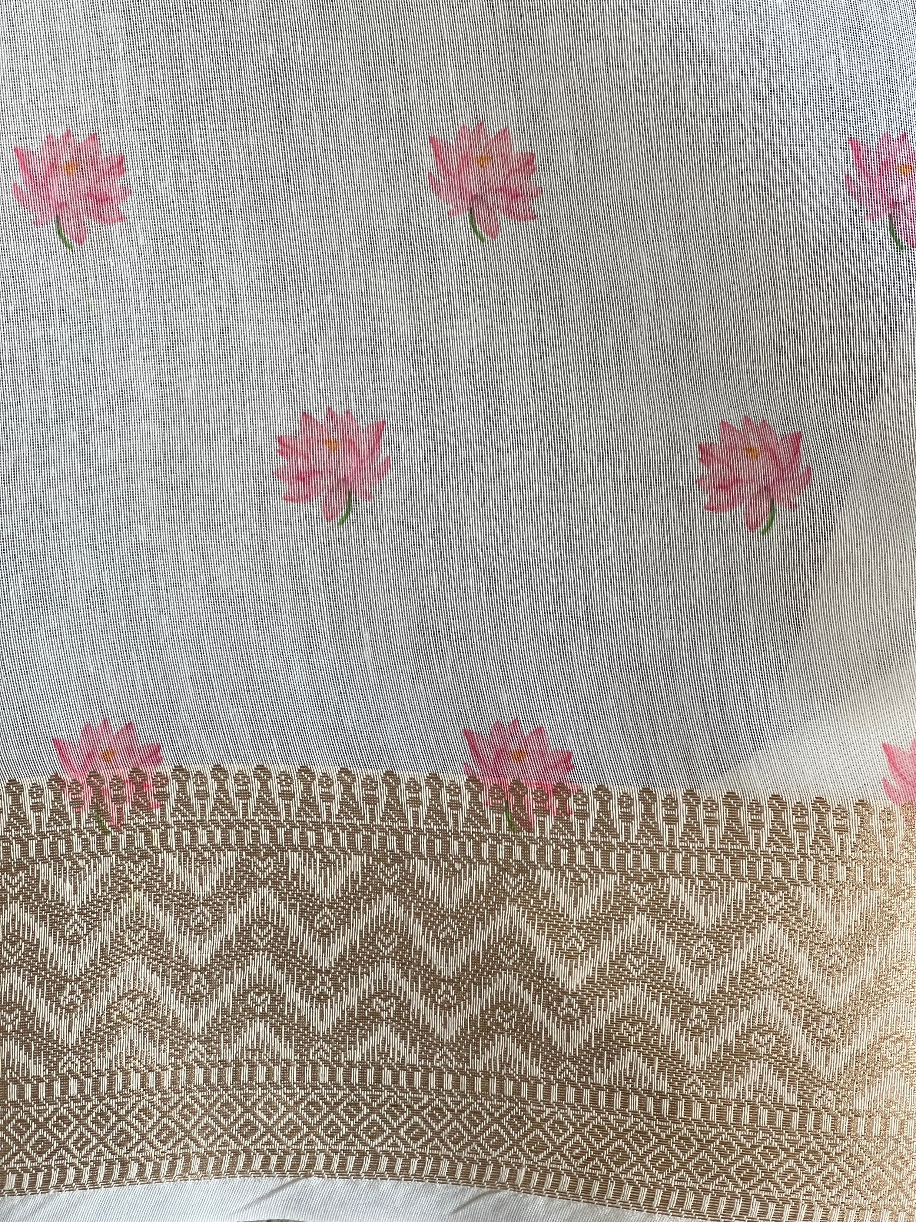 Digital Printed Chanderi Saree | MR224