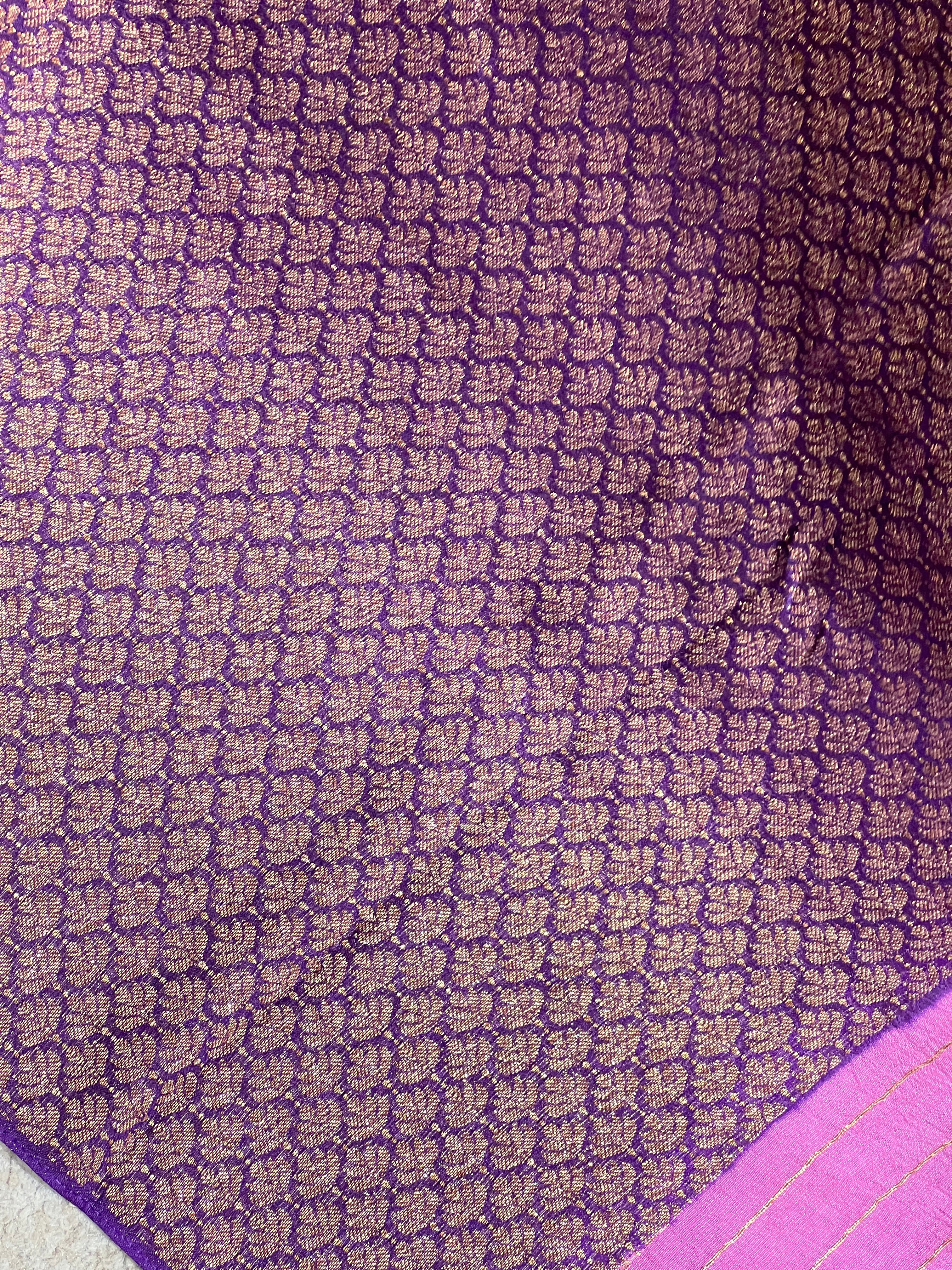 Contrast Border Pattern Semi Tussar Saree | RS101