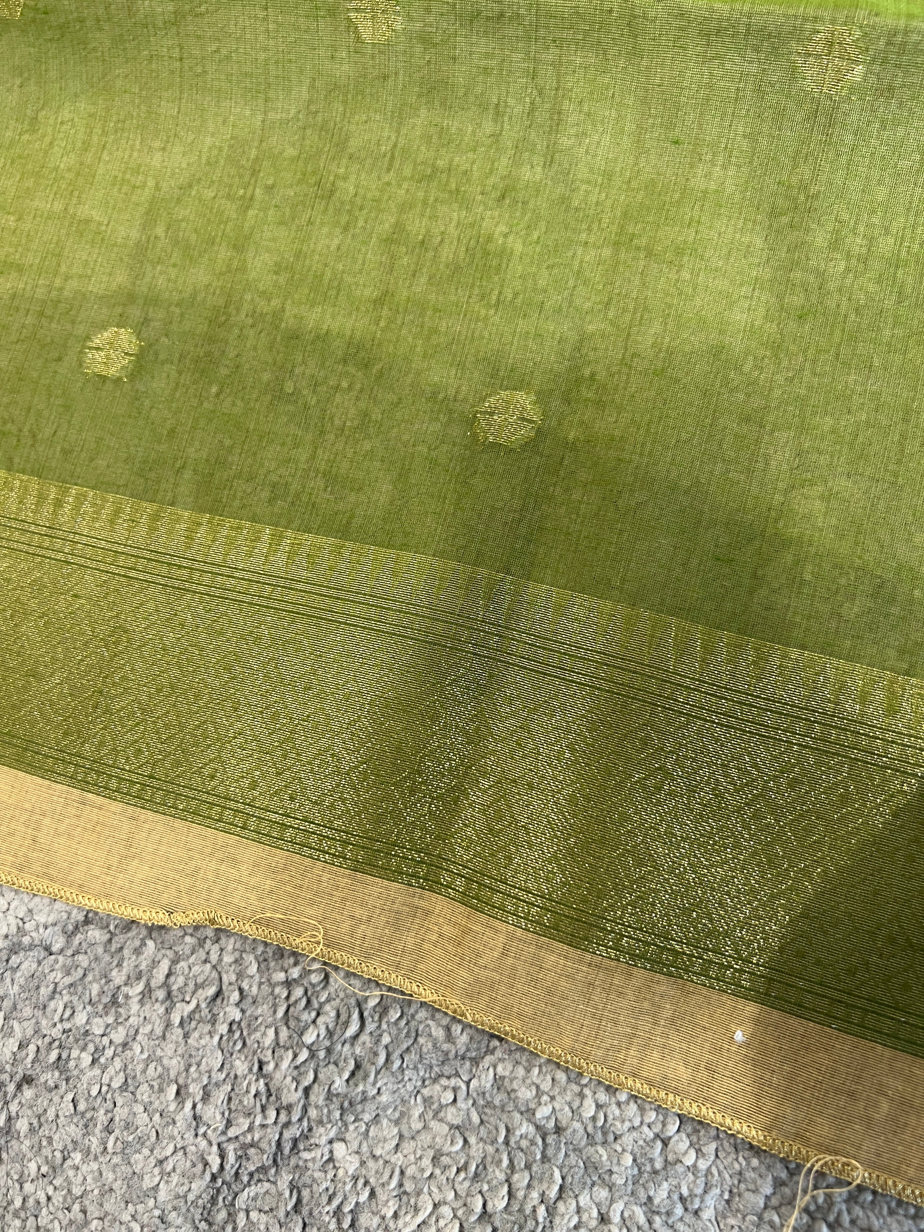 Floral Jamdani Weaving Pattern Chanderi Finish Saree | GMS183