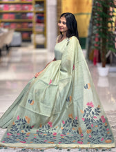 Floral Jamdani Weaving Pattern Chanderi Finish Saree | GMS184