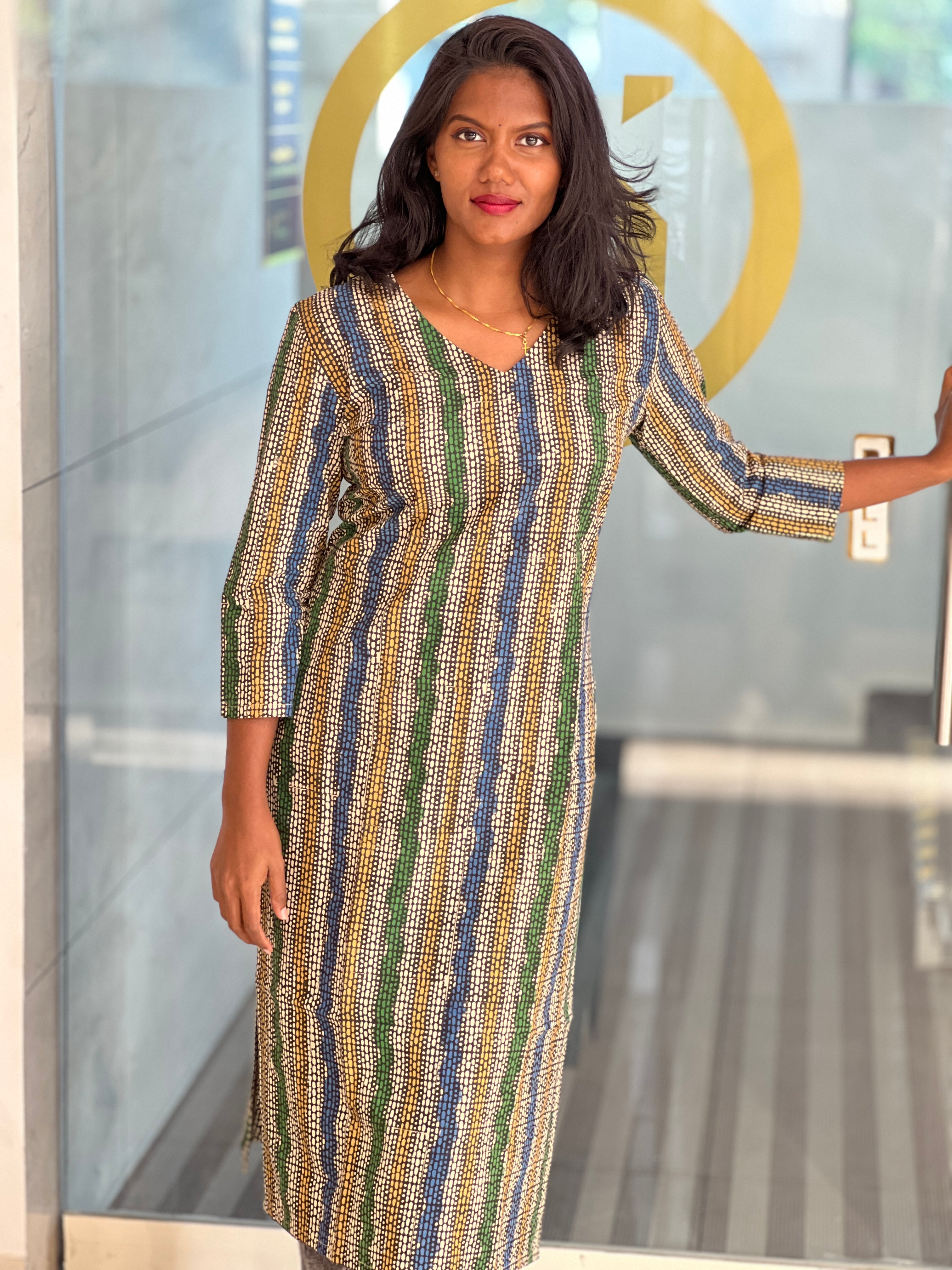 Printed Cotton Kurta | DNT747