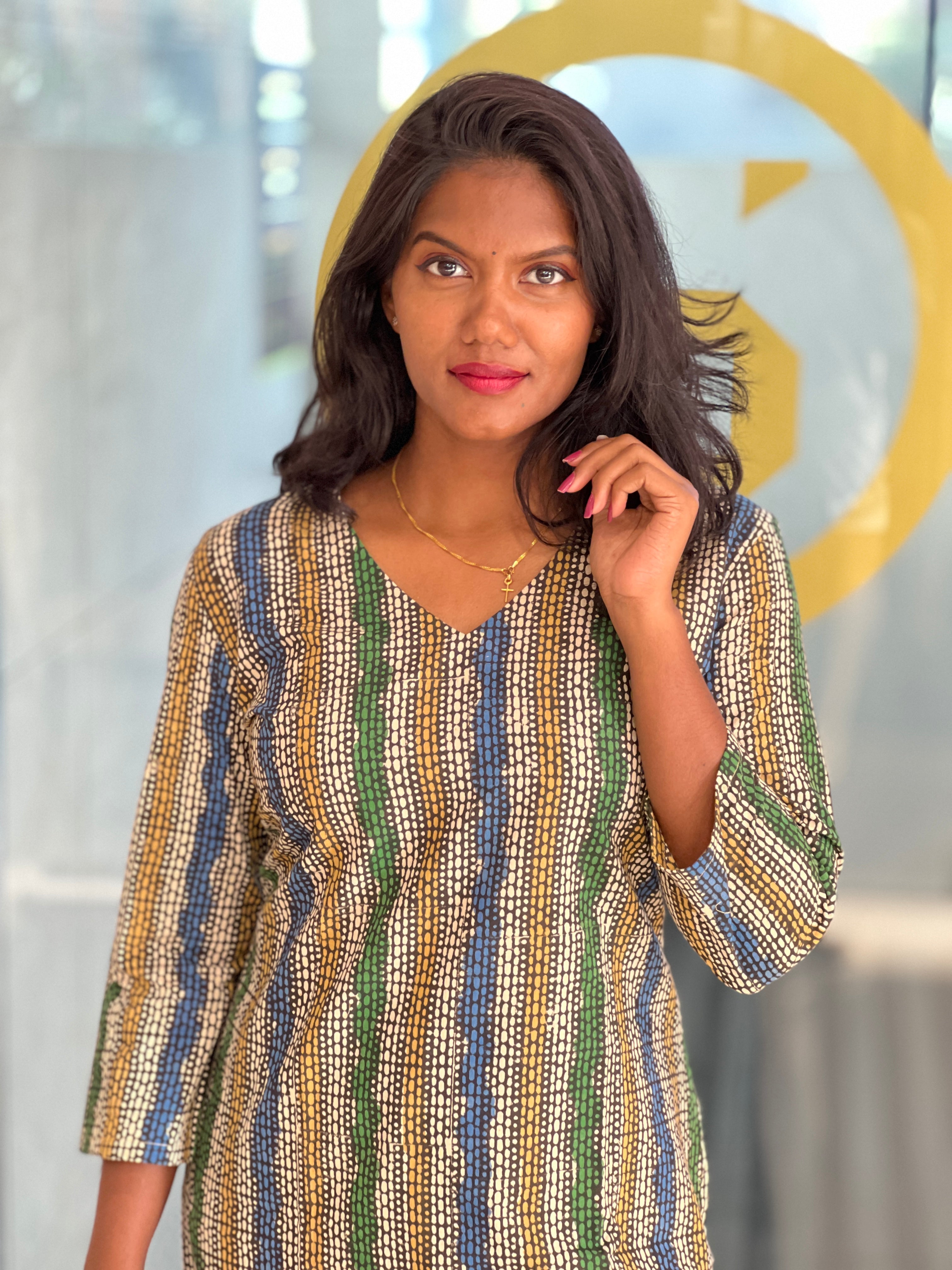 Printed Cotton Kurta | DNT747