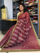 Printed Chanderi Finish Saree | GMS102