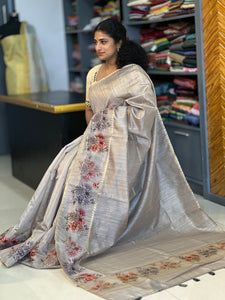 Digital Printed Semi Tussar Saree | GMS101