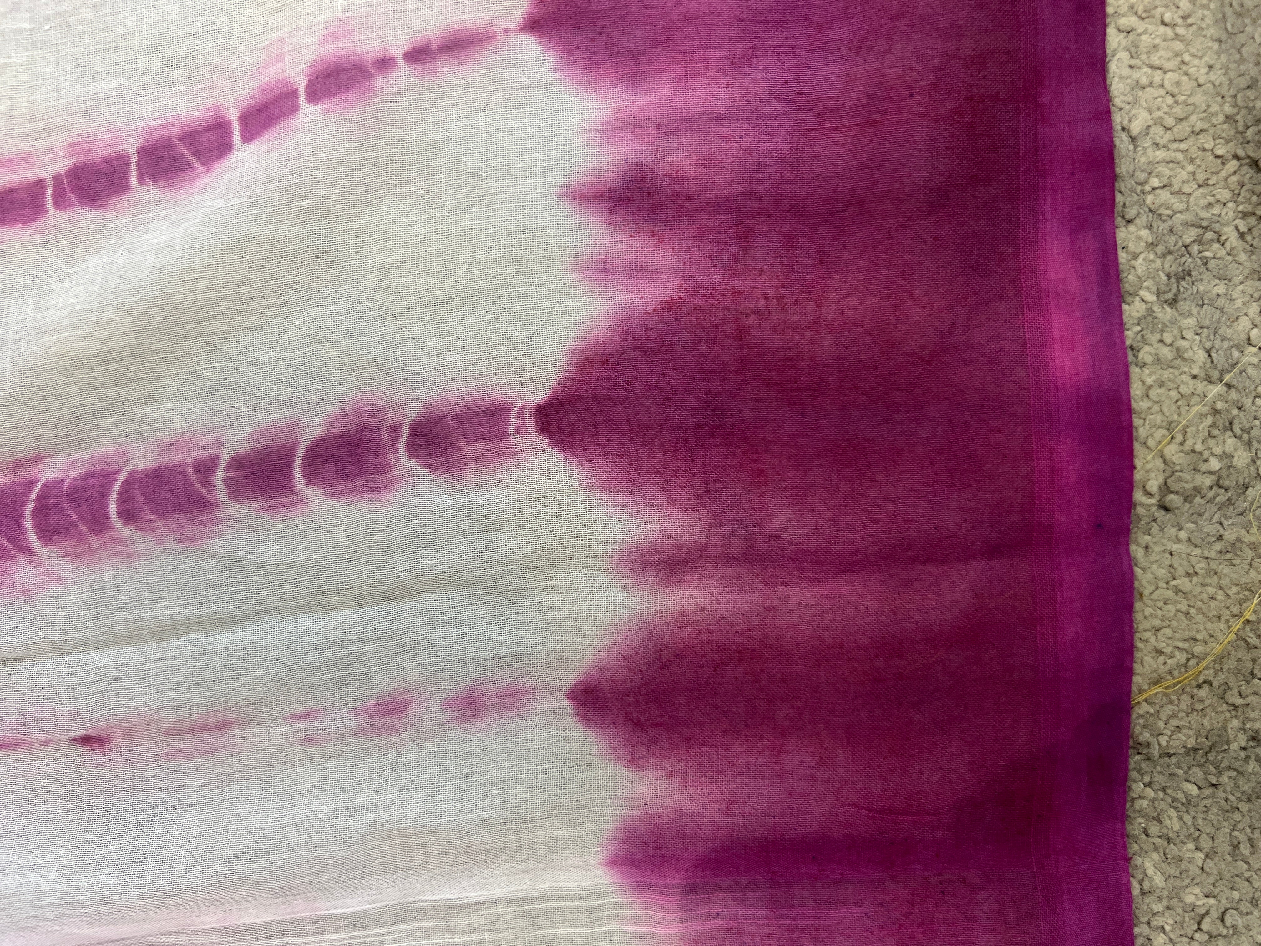 Tie & Dye Patterned Cotton Saree | AYD104