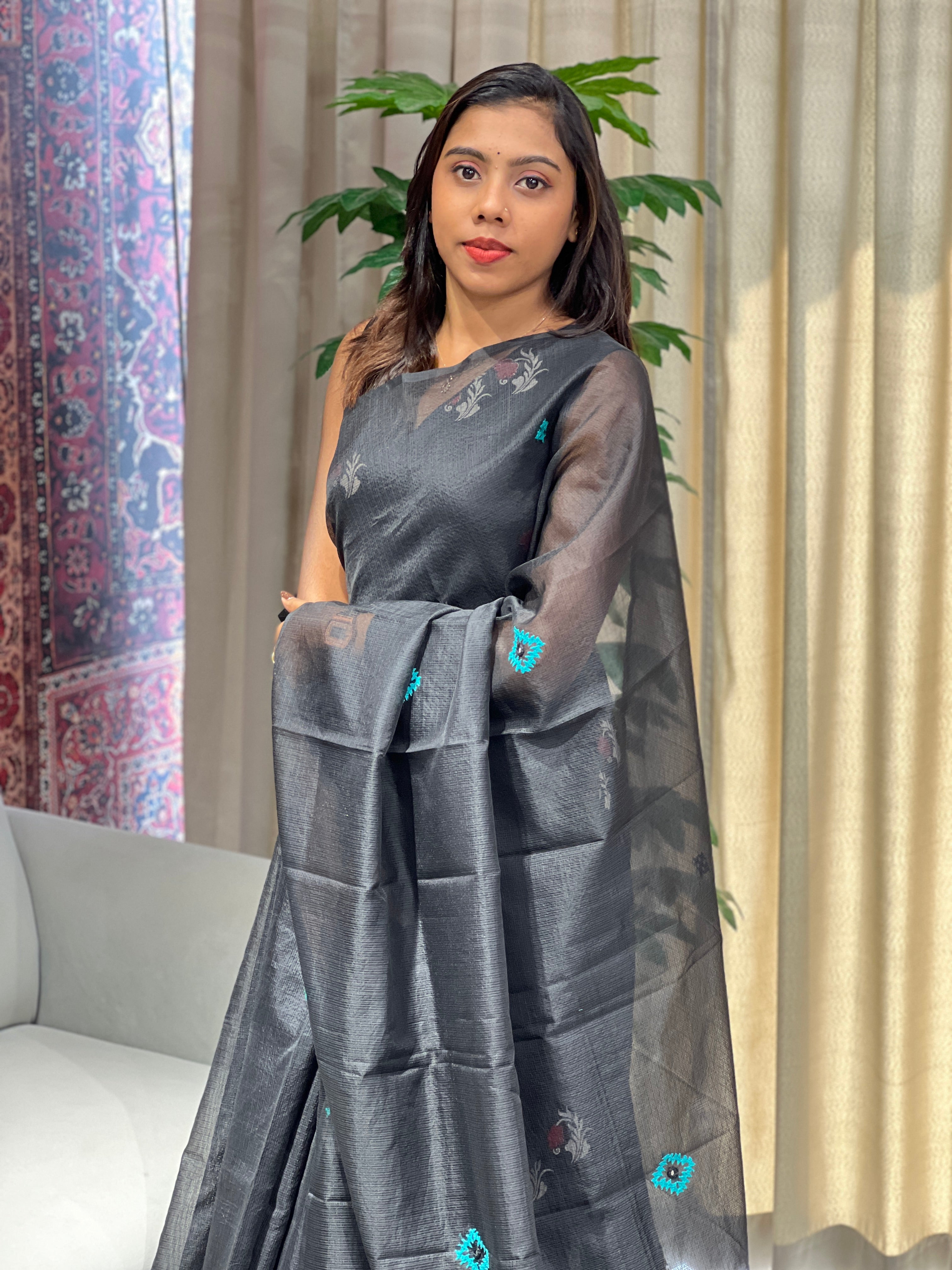 Kutch Work Detailed Kota Saree | JSC453