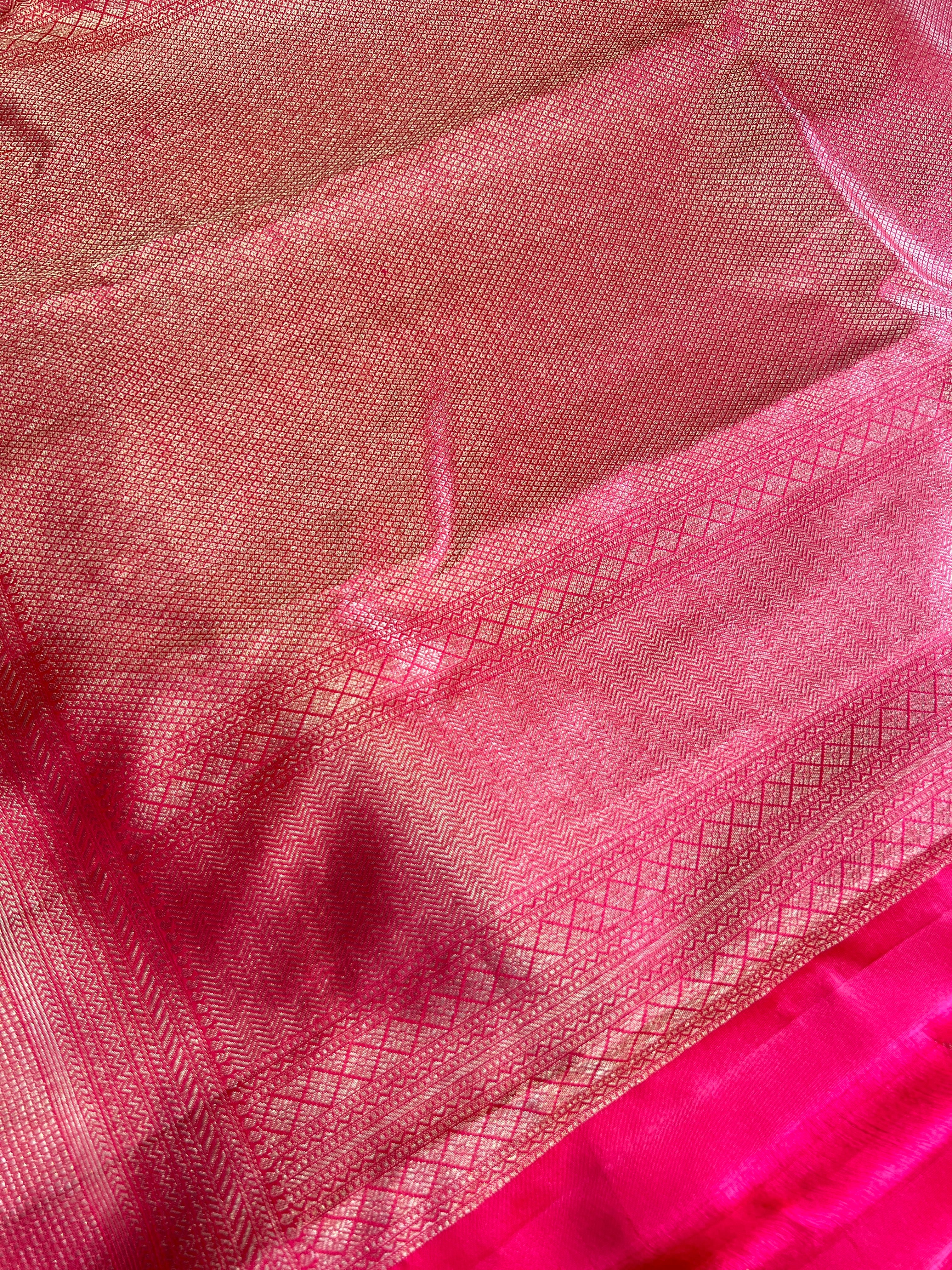Zari Woven Handloom  Kanchipuram Saree | OM266