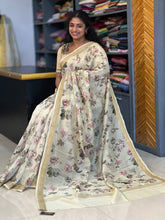 Floral Printed Chanderi Silk Saree | RGD165