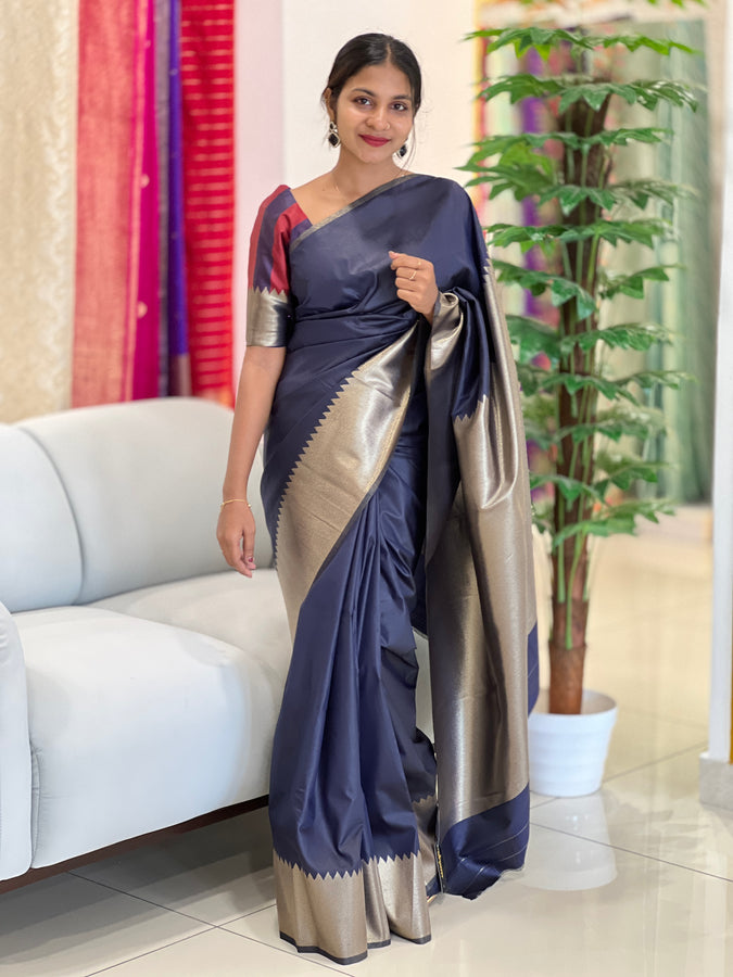 Zari Woven semi Silk Saree | KF173