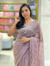 Sugar Beads Detailed Shimmer Georgette Saree | SBP851