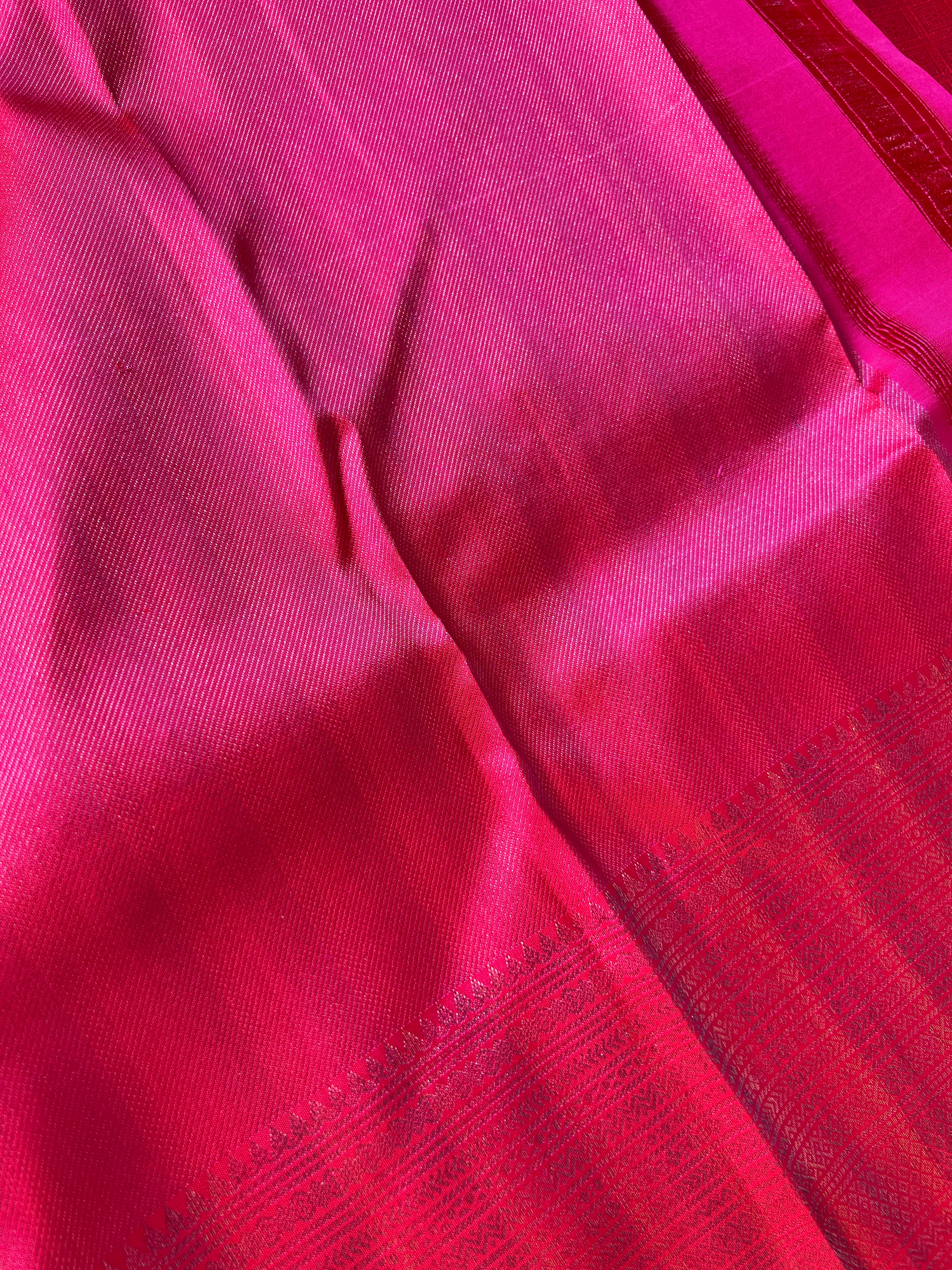 Multi Color Zari Woven Handloom Kanchipuram Saree | SME204