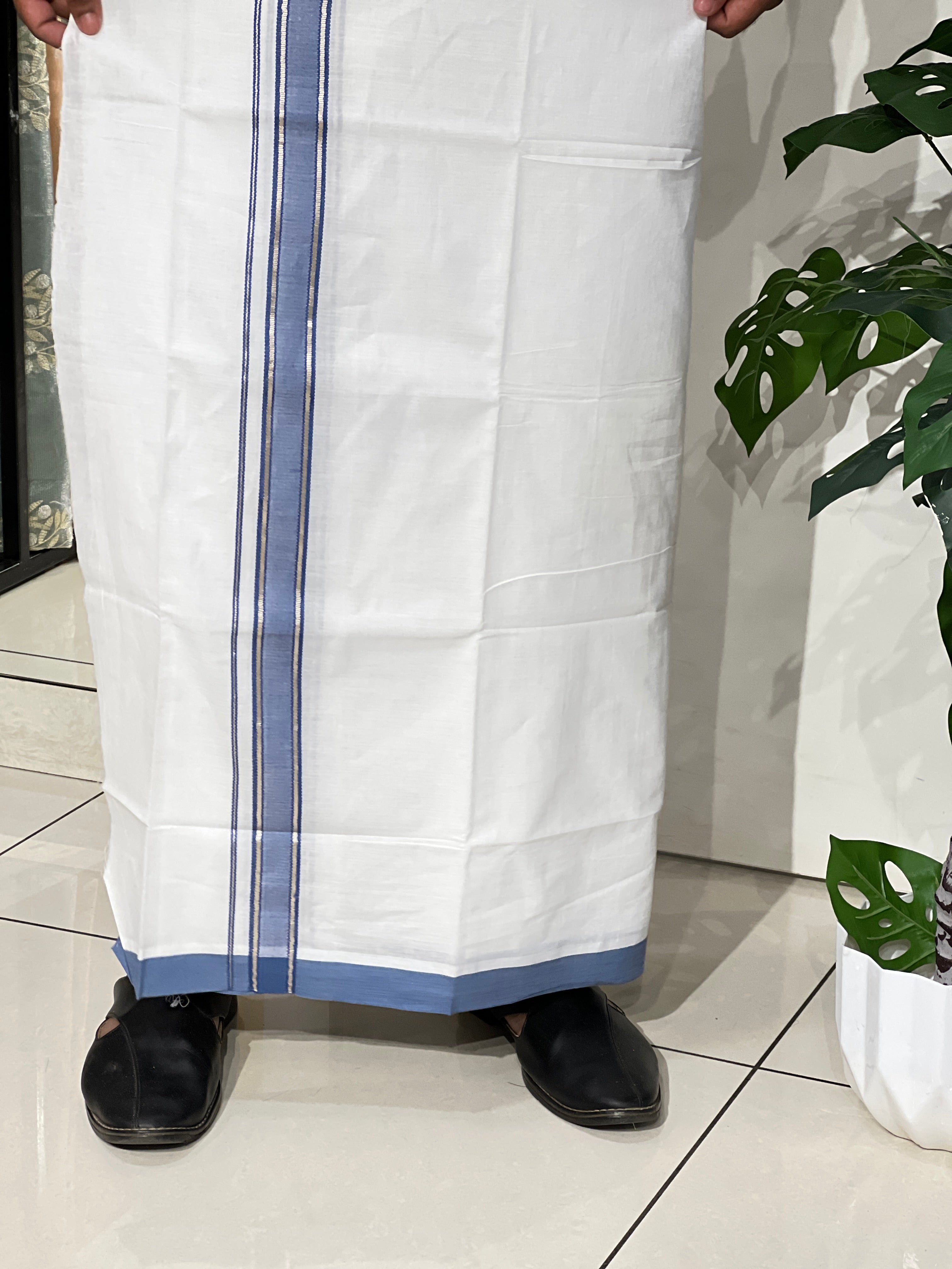 Kara Border Pattern Kerala Cotton Mundu | GAT592