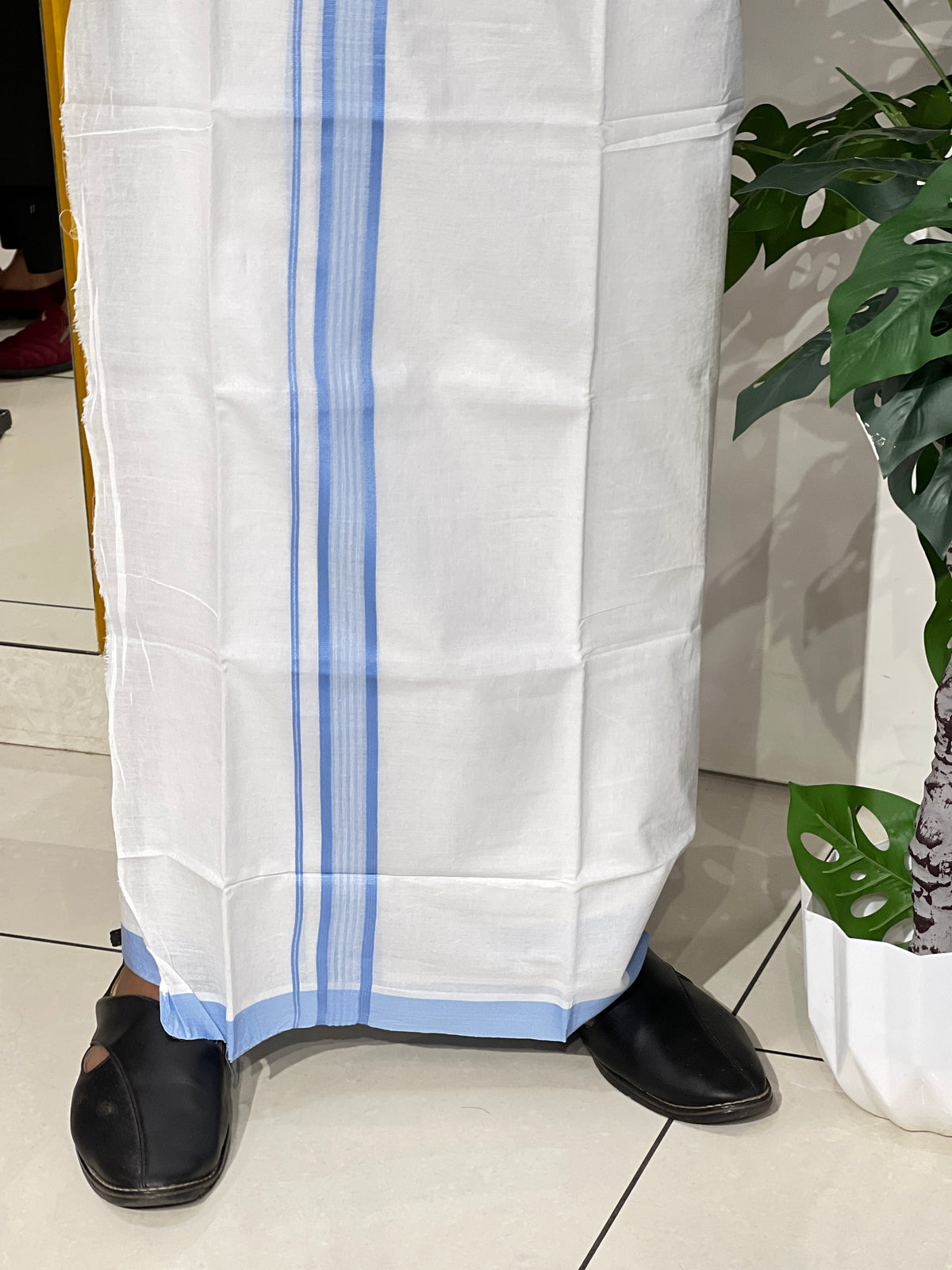 Kara Border Pattern Kerala Cotton Mundu | GAT590