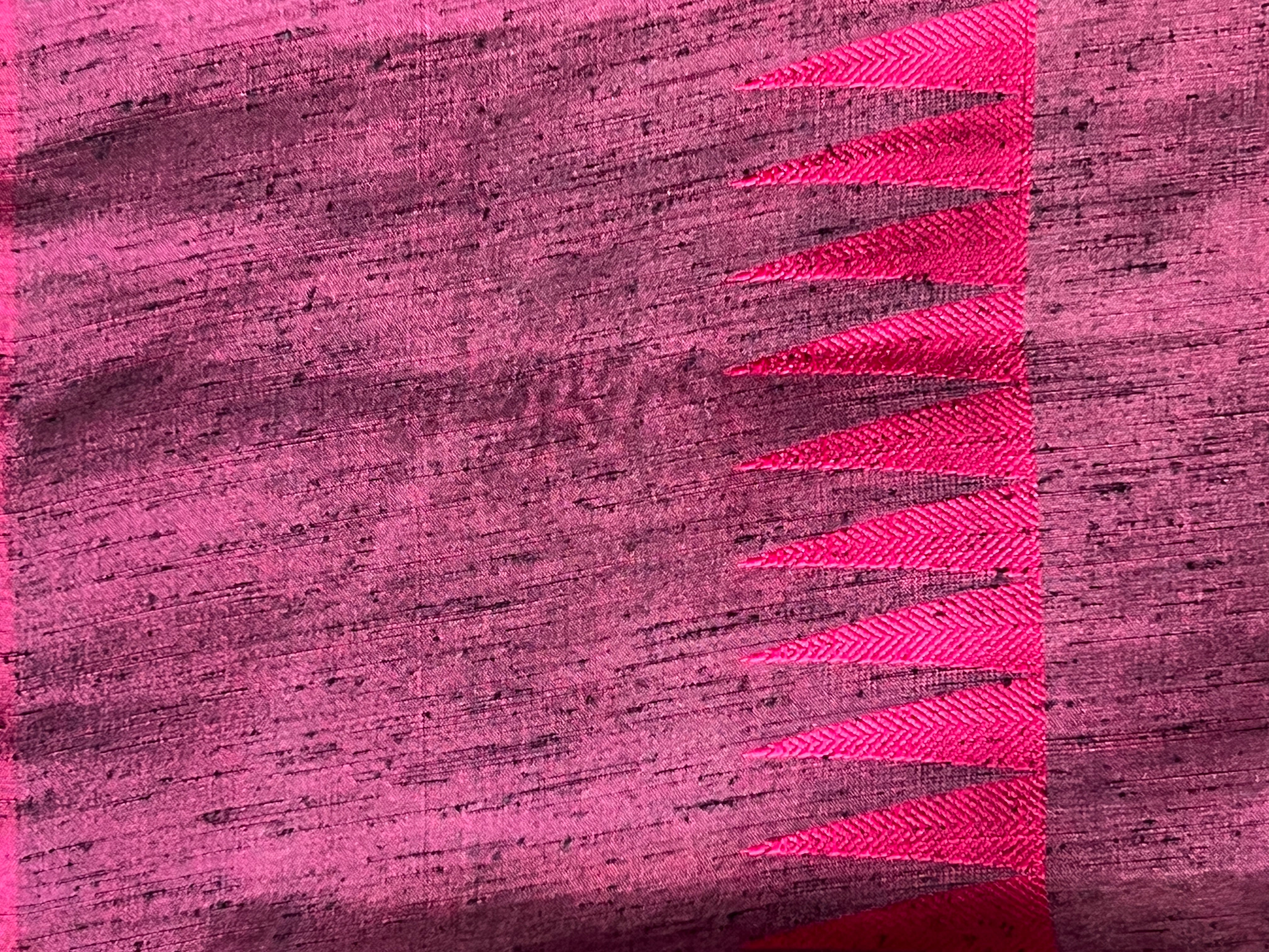 Jute Woven Temple Border Soft Silk Saree | KTS219