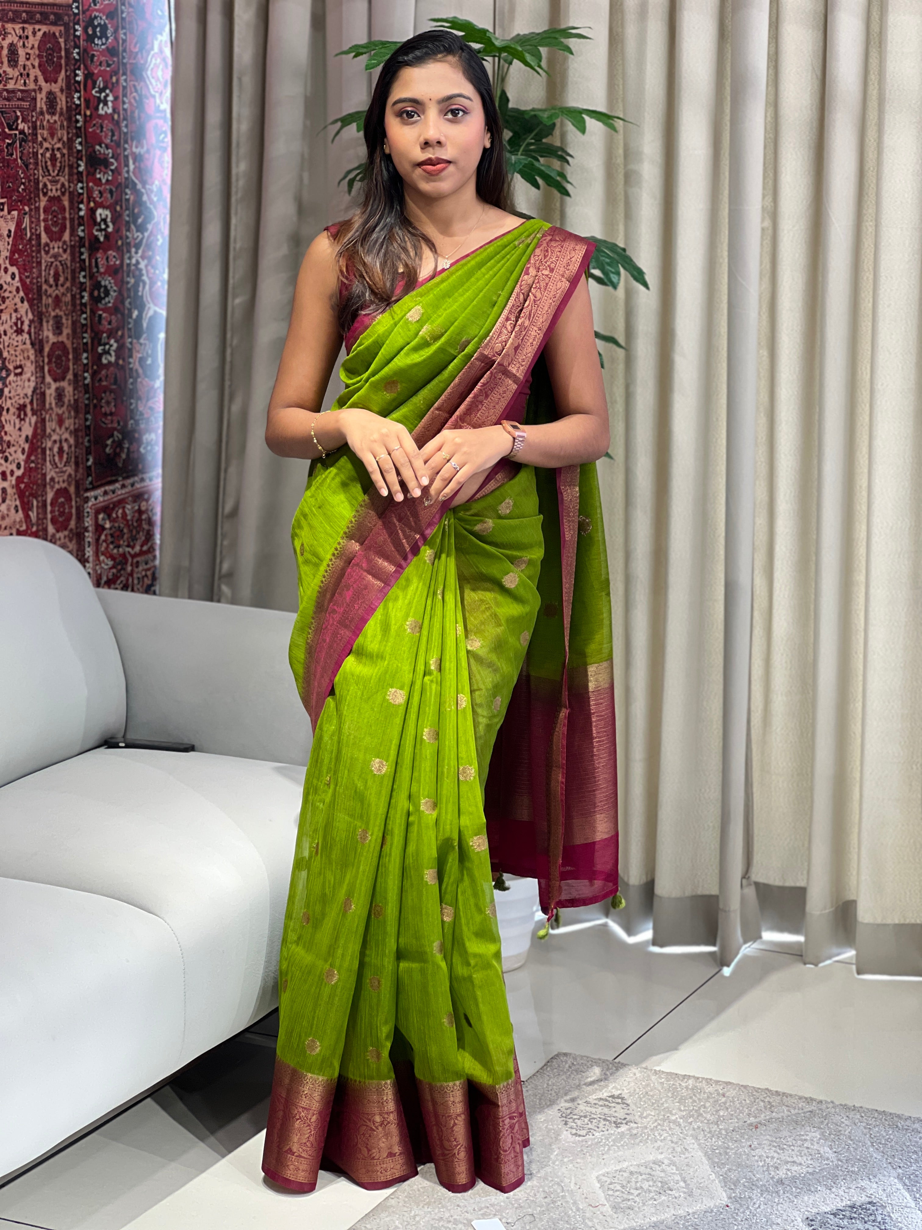 Banarasi Woven Cotton Silk Saree | YNG1077