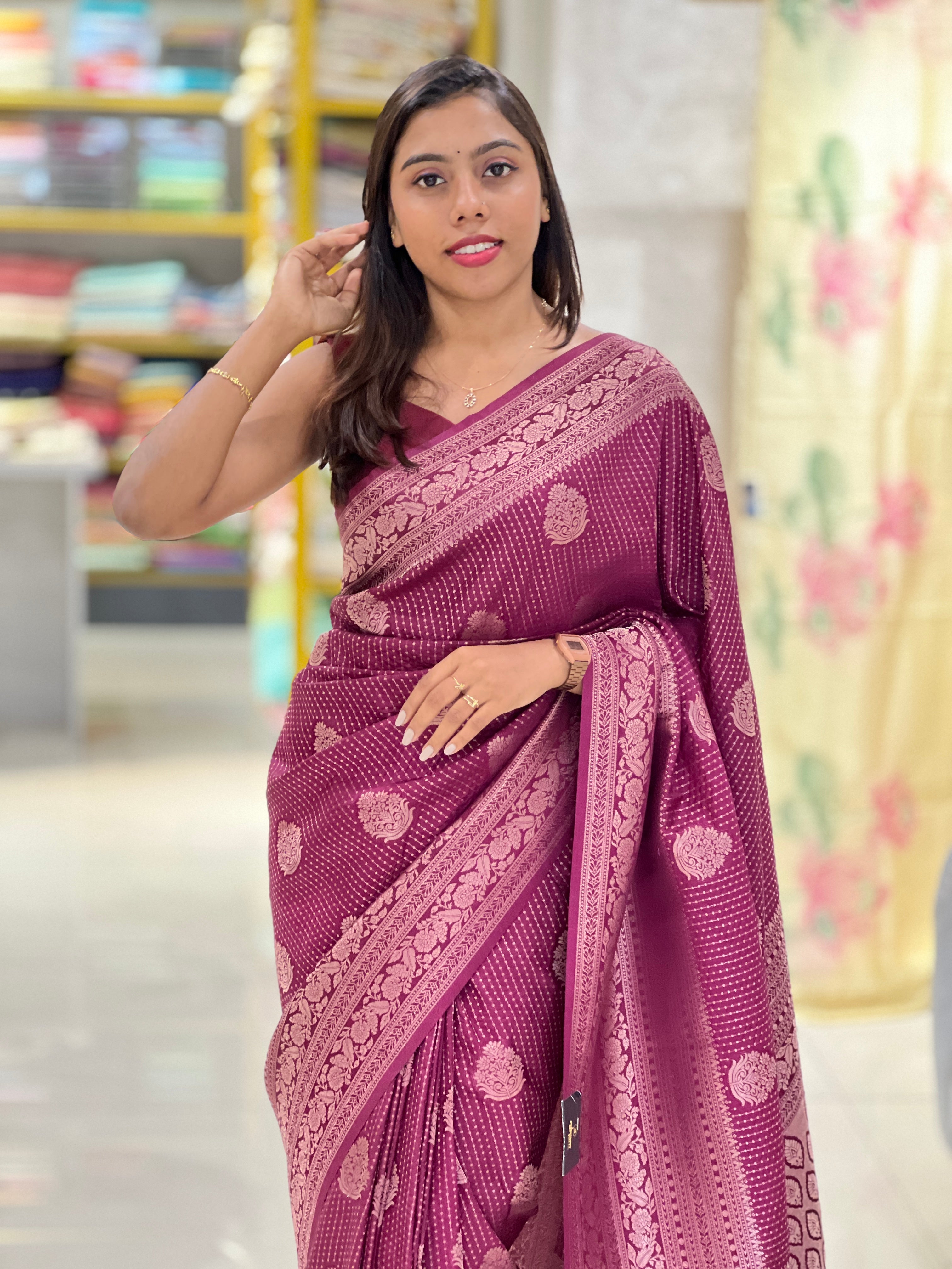 Zari Weaved Banarasi Silk Saree | NN404