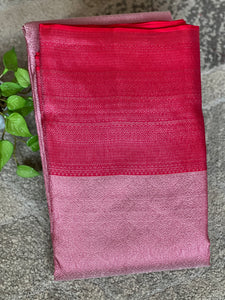 Pink Zari Woven Kanchipuram Saree | SME197