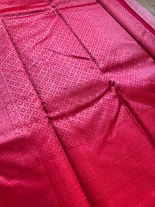 Pink Zari Woven Kanchipuram Saree | SME197