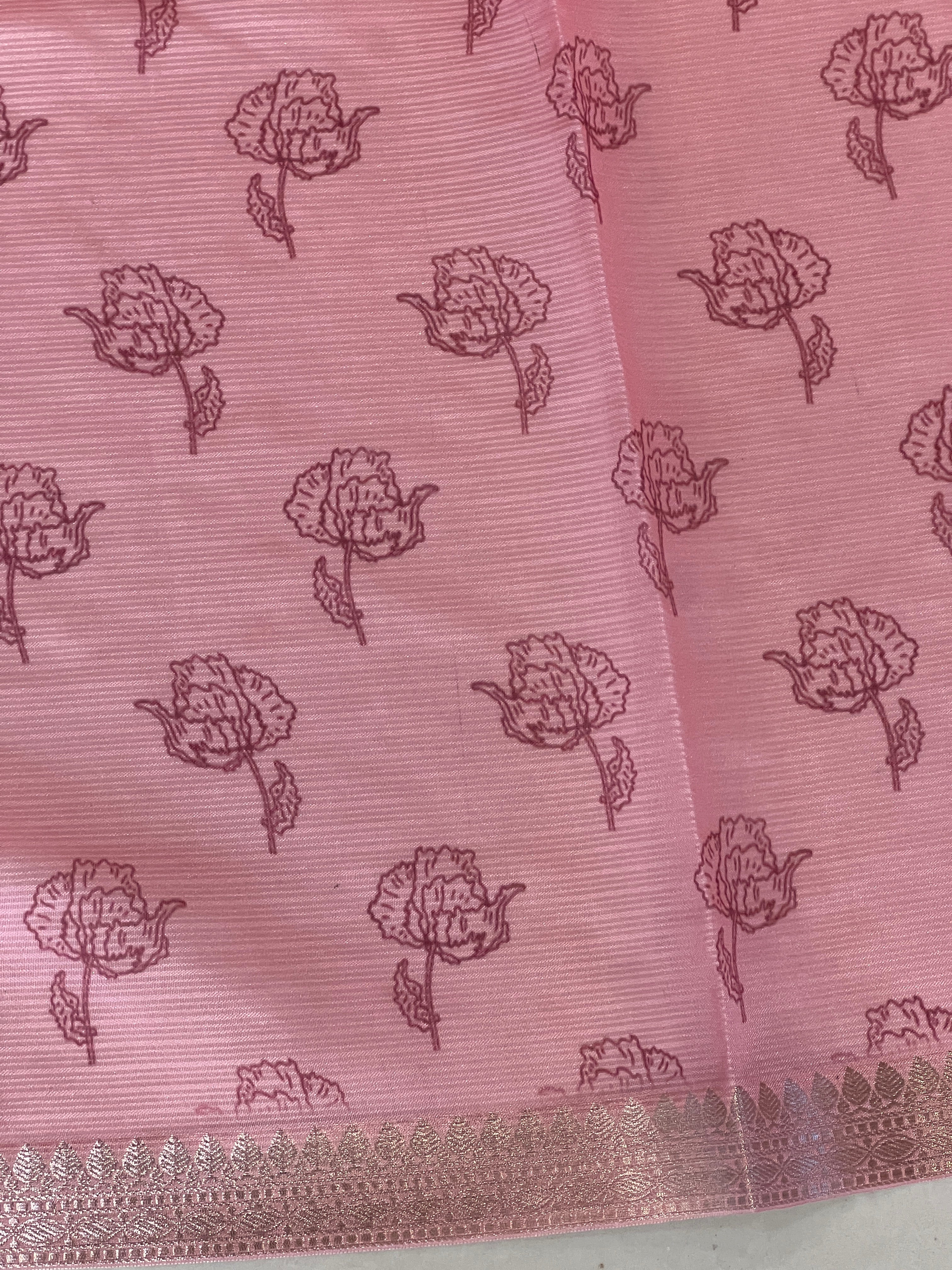 Floral Painted Silky Kota Saree | GMS266