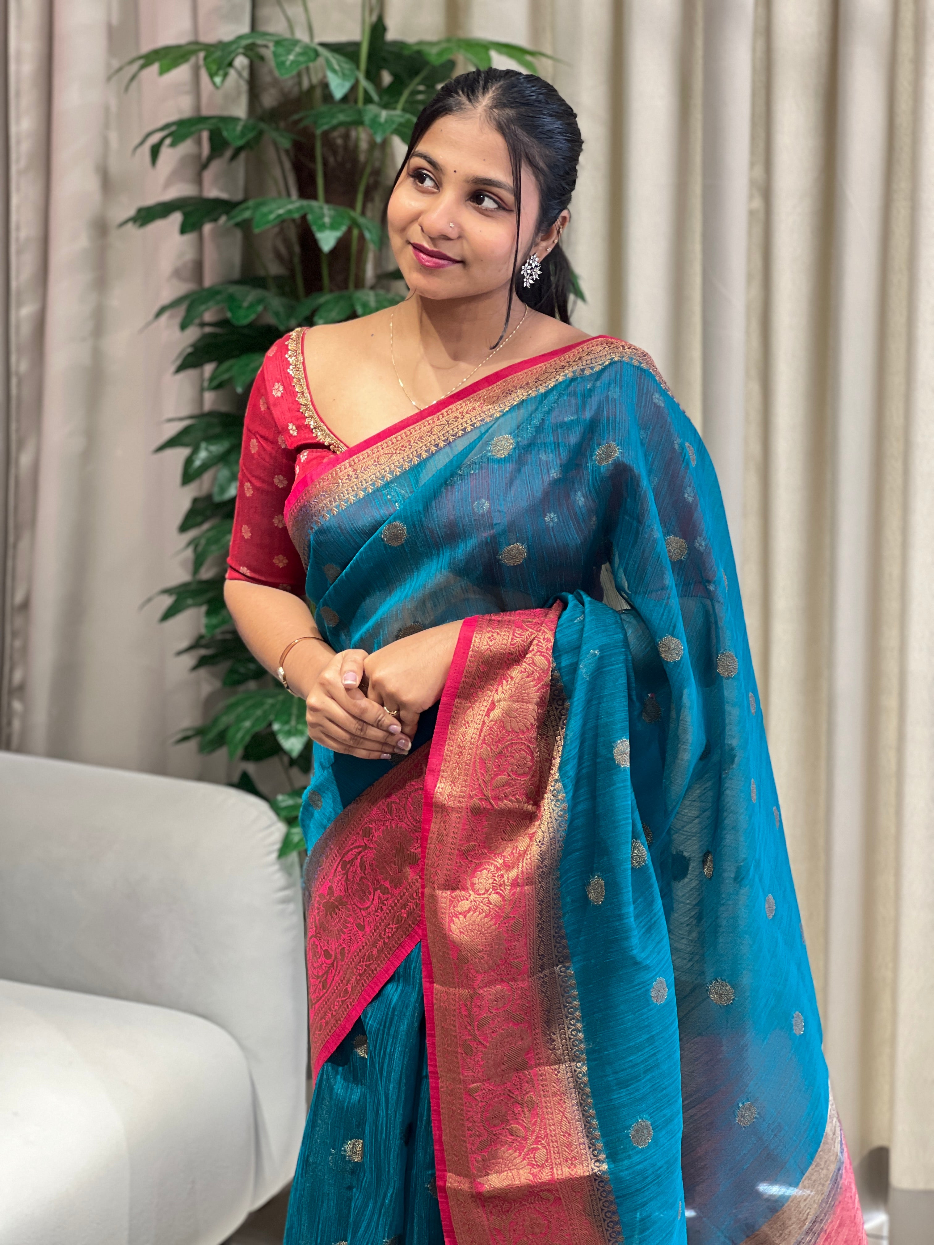 Banarasi Woven Cotton Silk Saree | YNG1075