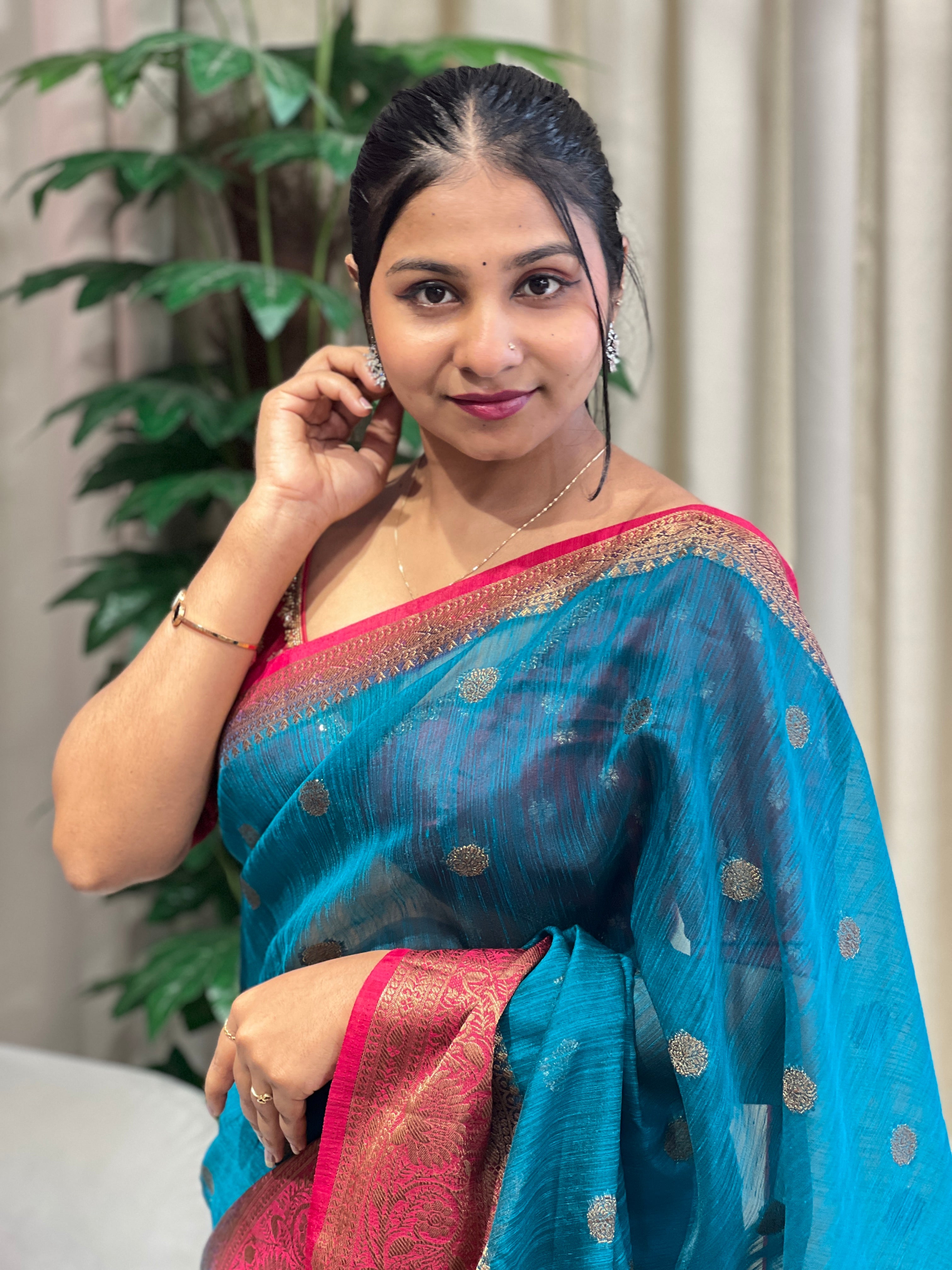 Banarasi Woven Cotton Silk Saree | YNG1075
