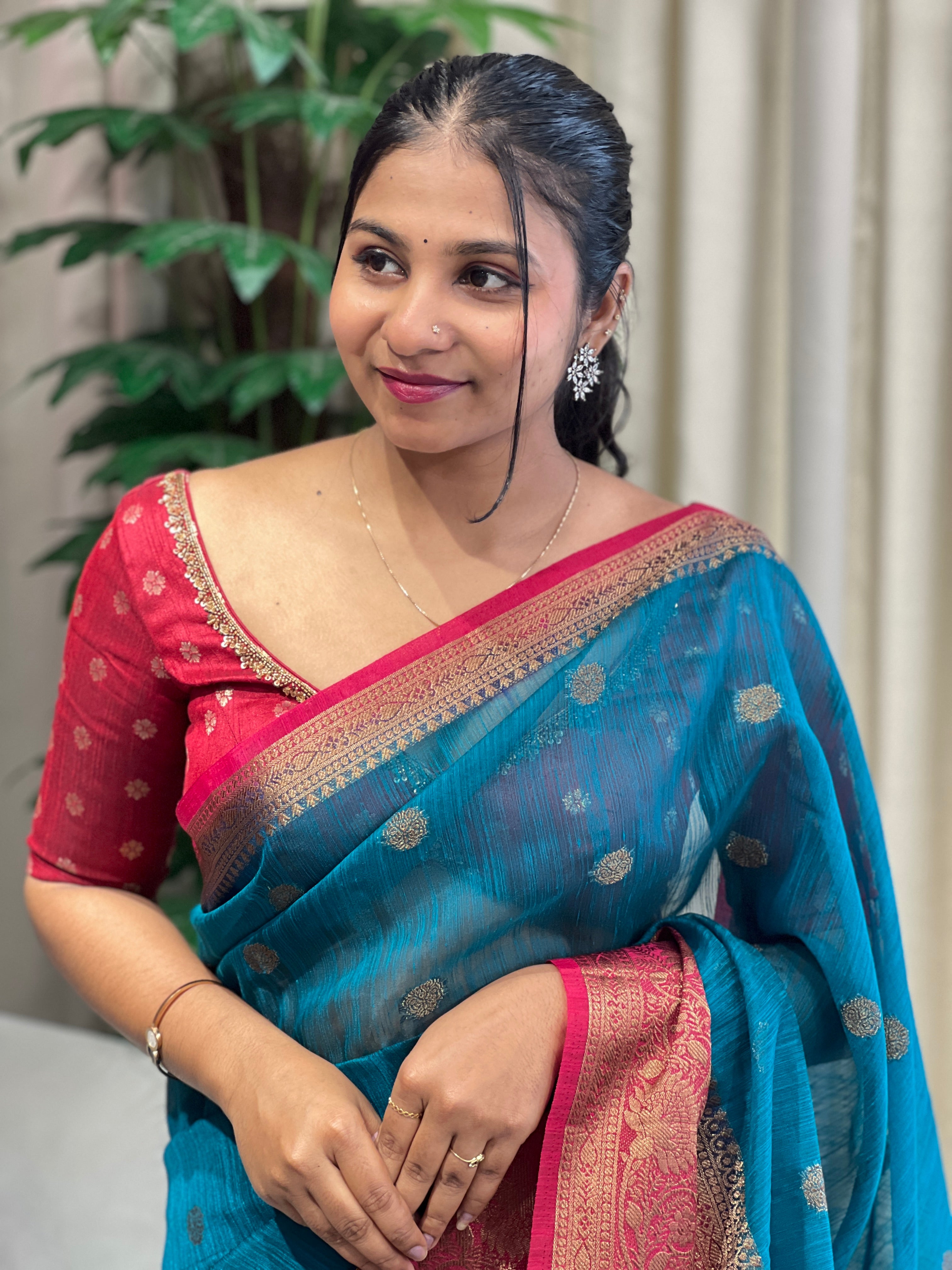 Banarasi Woven Cotton Silk Saree | YNG1075