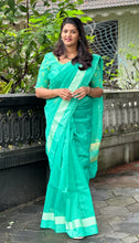 Stripe Border Pattern Supernet Kota Saree | AHR323